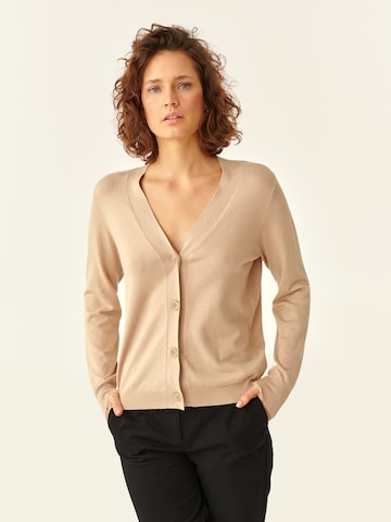 TATUUM Gebreid vest 'MAGDO' in Beige: voorkant