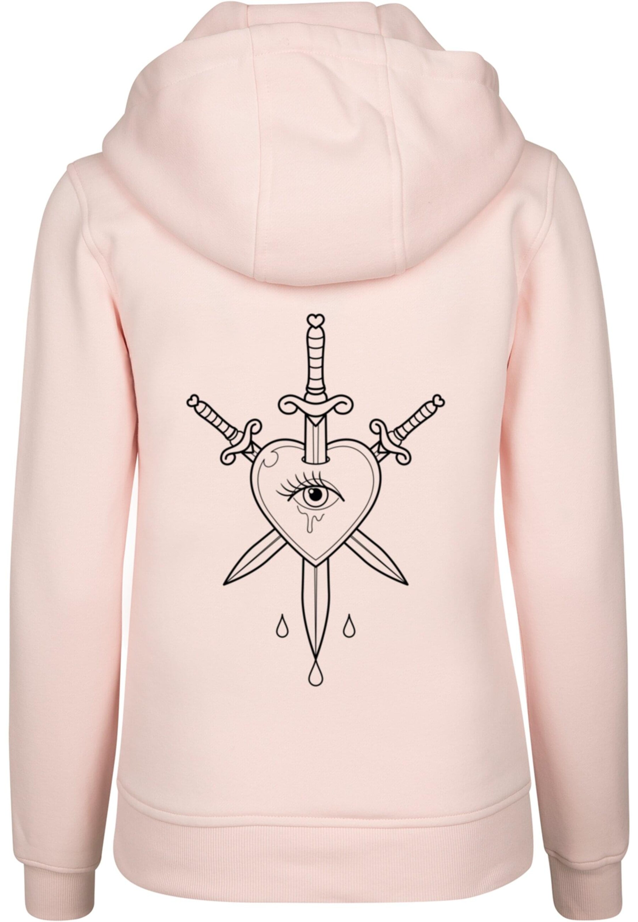 Felpa 'Heartbreaker Lovetaker' di Mister Tee in rosa