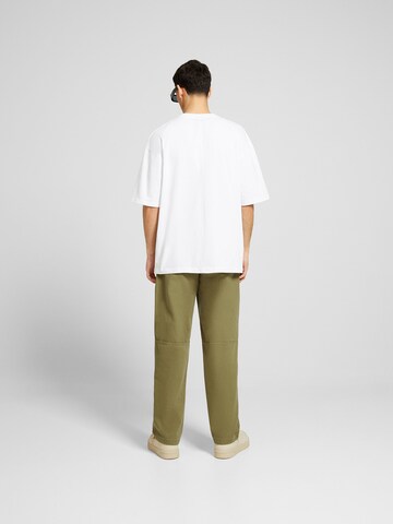 Bershka Loosefit Broek in Groen