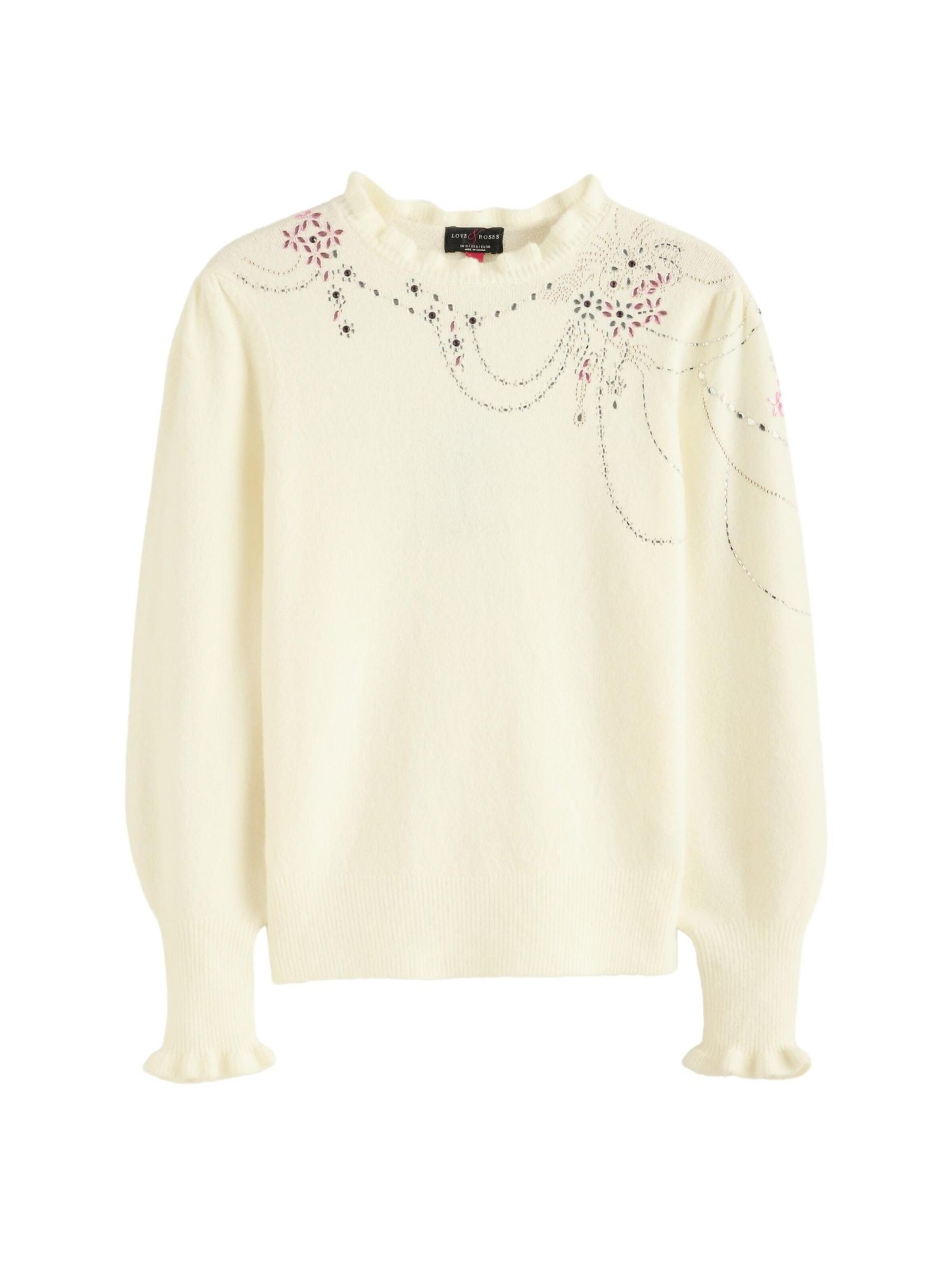 love & roses Pullover i gul: forside