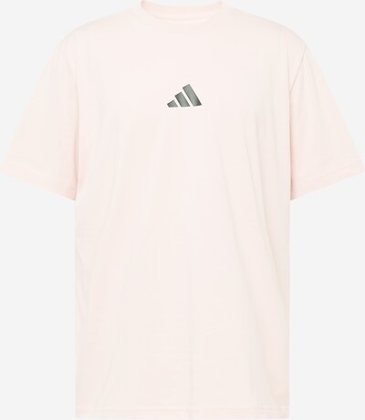 ADIDAS PERFORMANCE Функционална тениска в сиво / пастелно розово / черно, Преглед на продукта