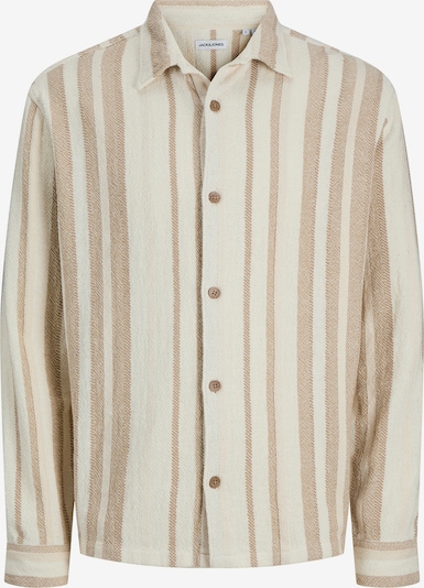 JACK & JONES Paita 'JJECharge' värissä beige / valkoinen, Tuotenäkymä