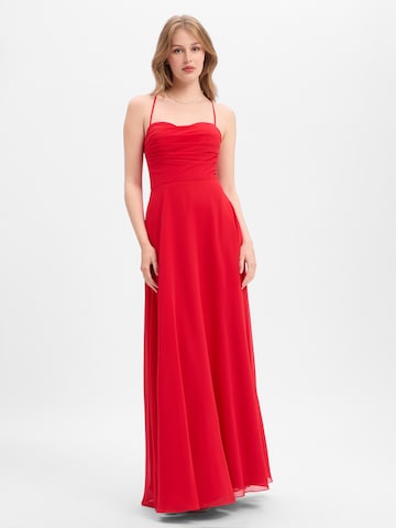 Robe de soirée Luxuar Fashion en rouge : devant