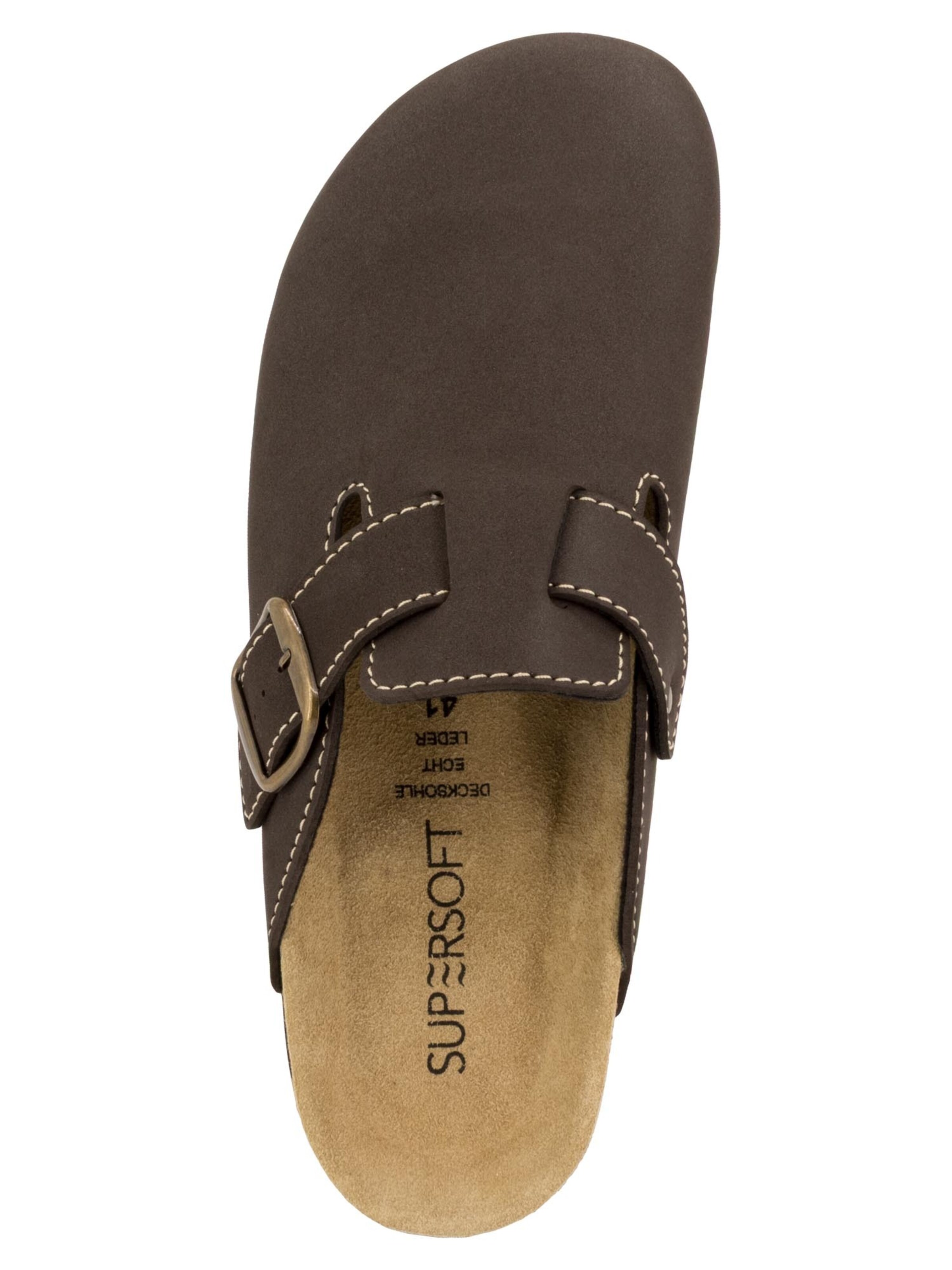 SUPERSOFT by Indigo Clogs 'Classic' in Braun
