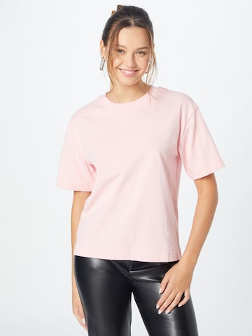 Gina Tricot Тениска в розово: отпред