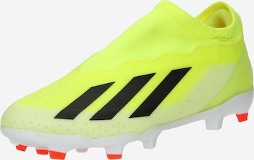 ADIDAS PERFORMANCE Soccer Cleats 'X Crazyfast League' in Yellow: front