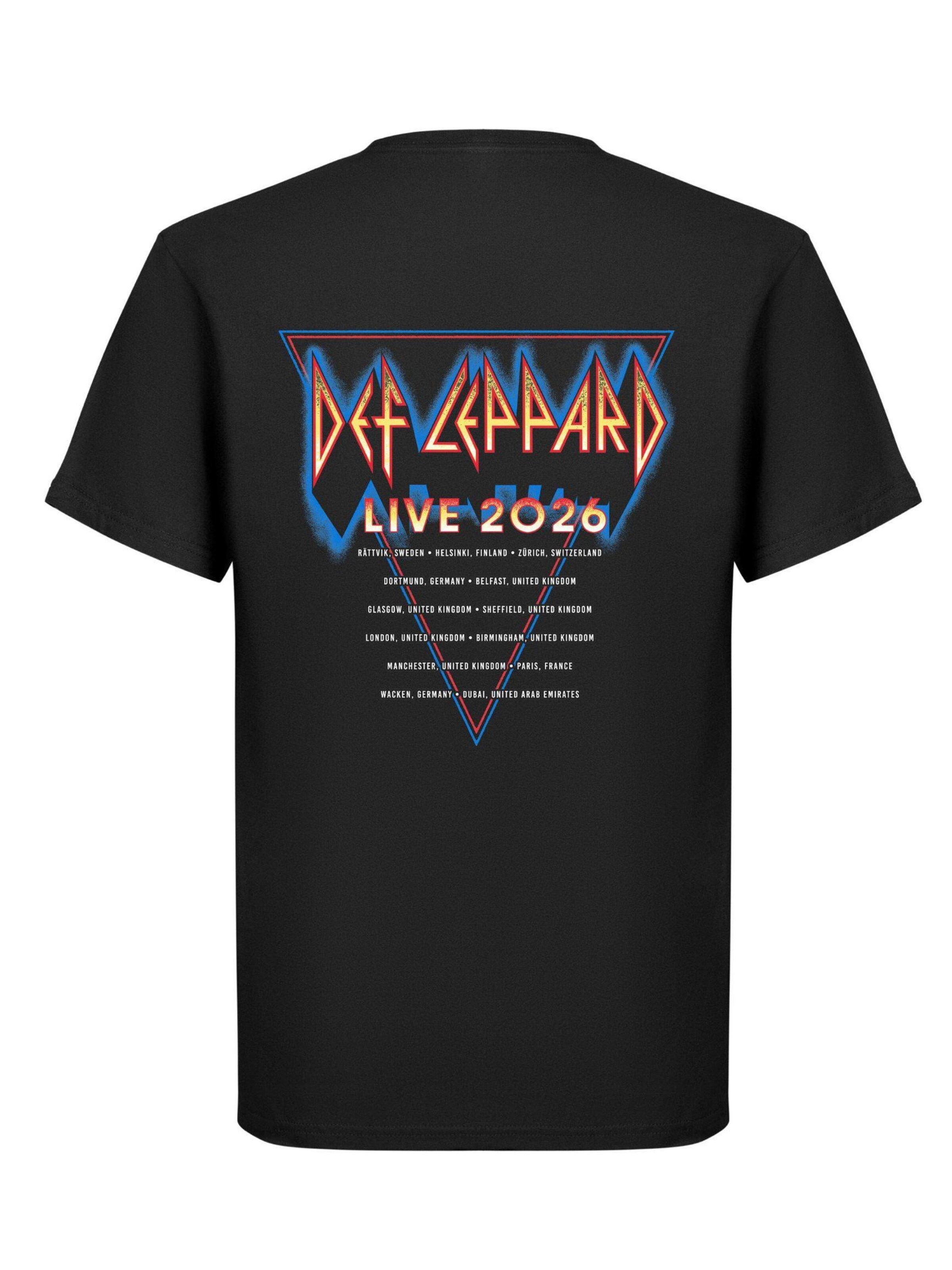 Def Leppard Shirt 'Tour 2026'‌‌‌‌ in Schwarz