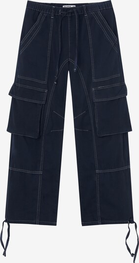 Pull&Bear Kargo hlače | mornarska barva, Prikaz izdelka