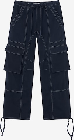 Pantalon cargo Pull&Bear en bleu : devant
