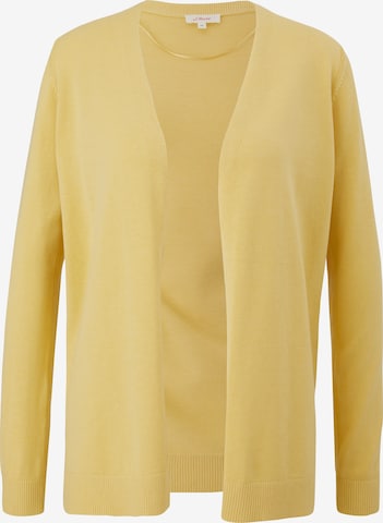 s.Oliver Knit Cardigan in Yellow: front