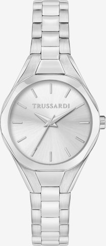 Trussardi Analoguhr in Silber: Vorderseite