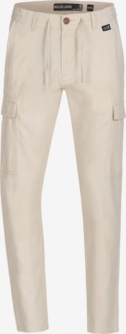 Regular Pantalon cargo 'Cagle' INDICODE JEANS en beige : devant