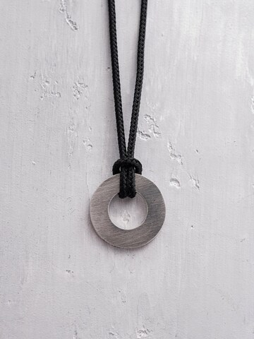 REYTEL Necklace 'METAM' in Silver: front