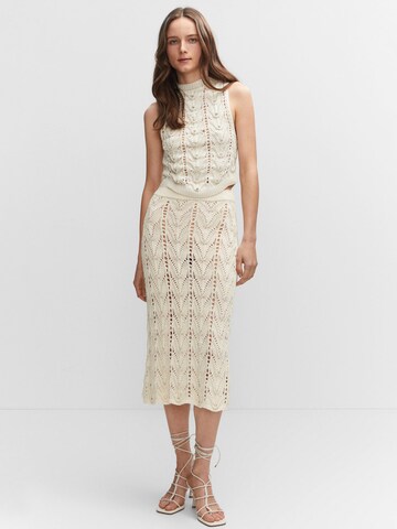 MANGO Skirt 'Bella' in Beige