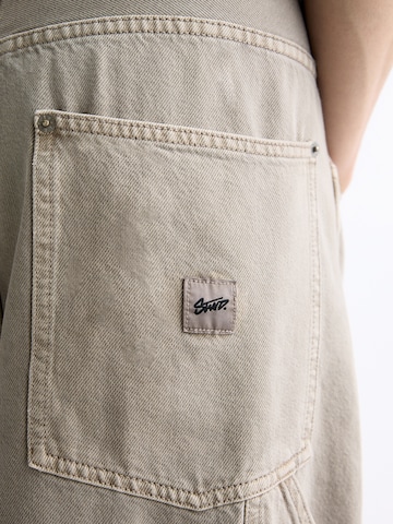 Largi Jeans de la Pull&Bear pe maro