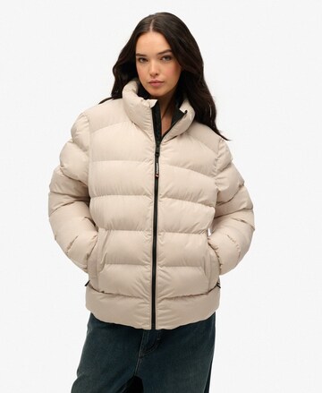Superdry Winterjas in Beige: voorkant