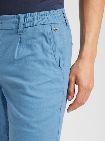 BLEND - regular Pantalón plisado en azul