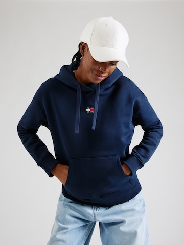 Sweat-shirt Tommy Jeans en bleu : devant