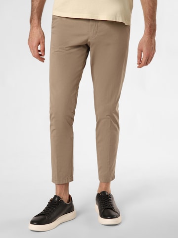 DRYKORN Slimfit Chinohose 'Ajend' in Beige: predná strana