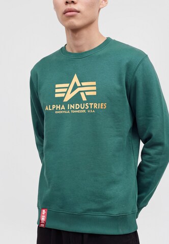 Sweat-shirt ALPHA INDUSTRIES en vert