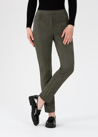 STEHMANN Slim fit Pants 'Loli' in Grey: front