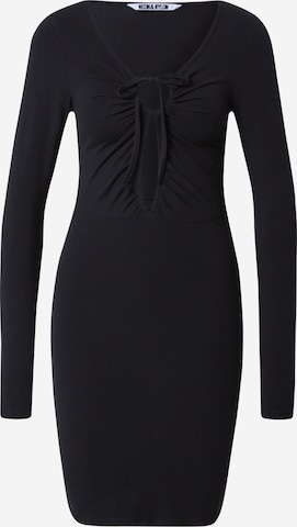 NEON & NYLON Šaty – černá: přední strana