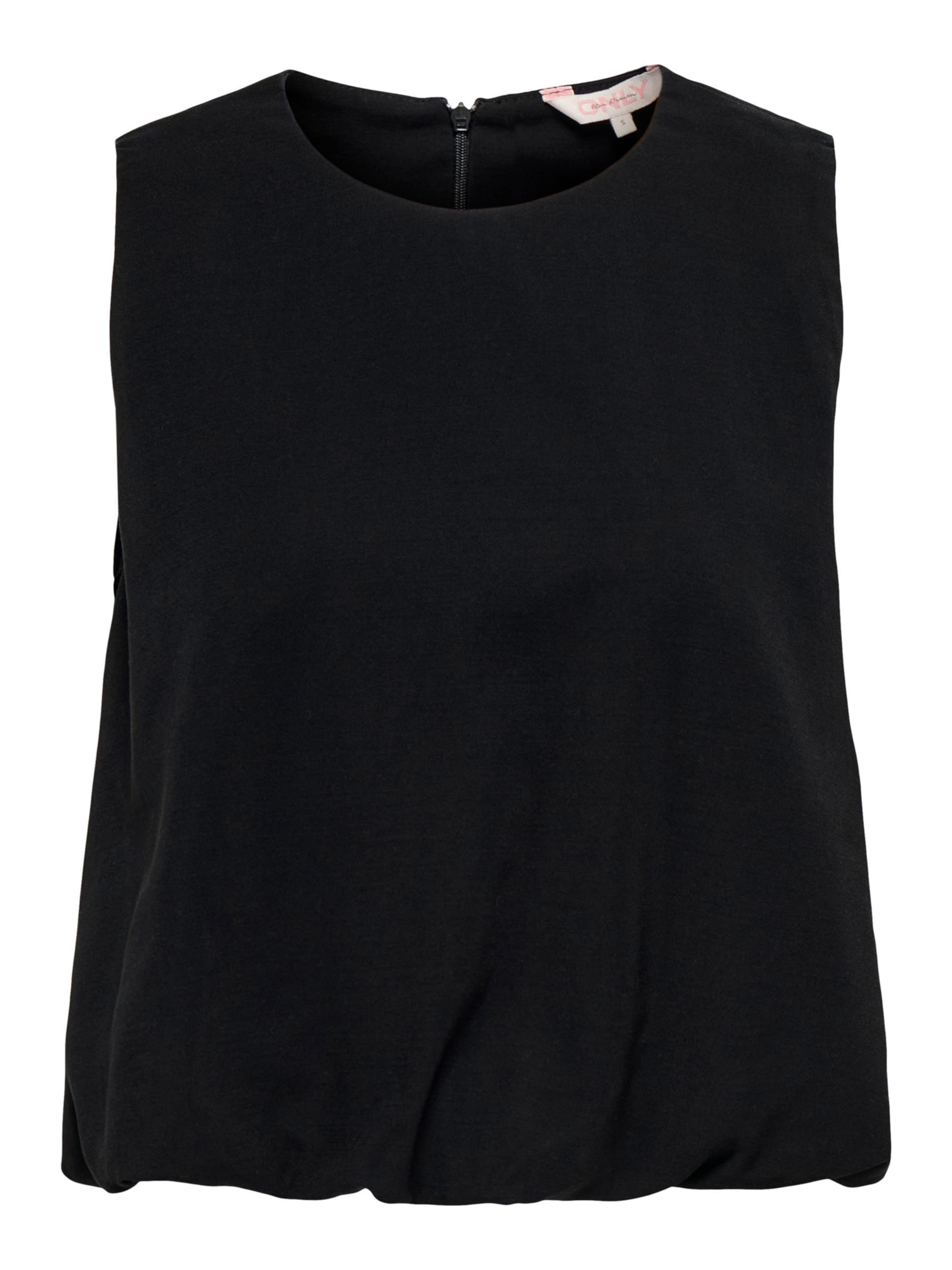 ONLY Top 'ONLAris' in Zwart: voorkant