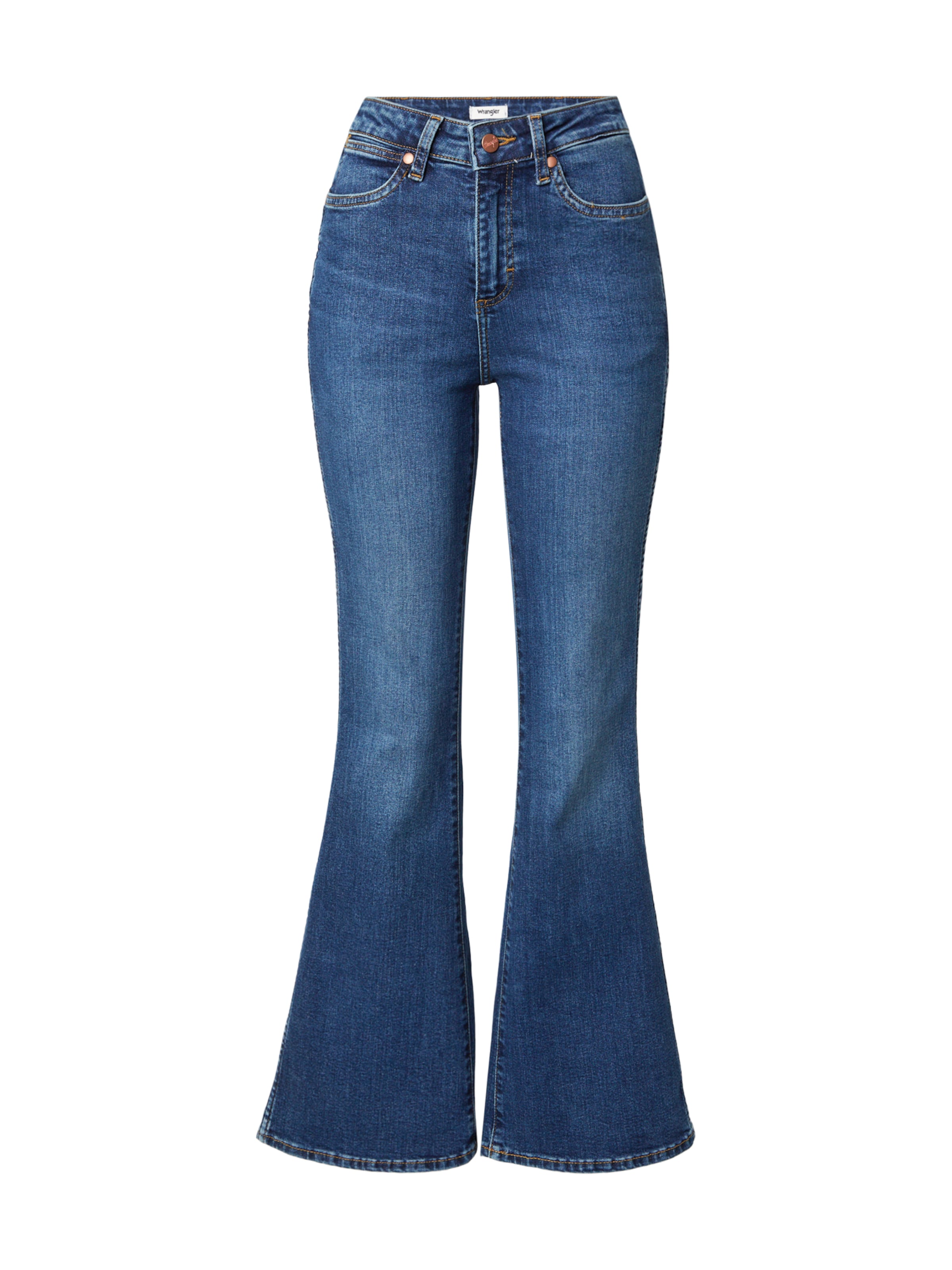 WRANGLER Rozkloszowany krój Jeansy 'MONTANA CONSTELLATION' w kolorze niebieski: przód