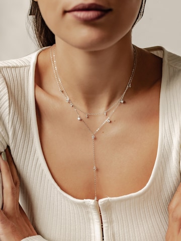 Hey Happiness Ketting 'Ellipse Duo' in Zilver