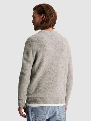 CAST IRON - Jersey 'Pullover in a wool blend with crewneck' en gris
