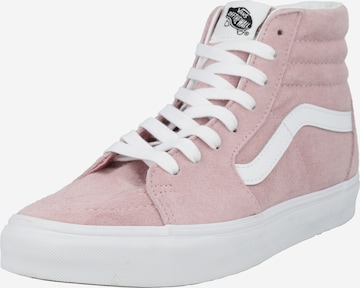 Baskets hautes VANS en rose : devant