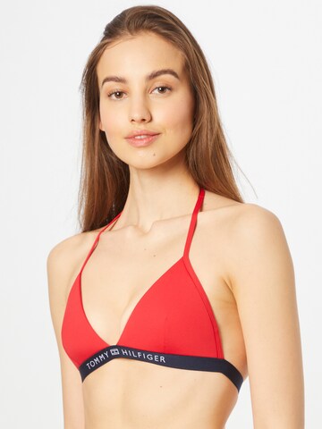 Triunghi Sutien costum de baie de la Tommy Hilfiger Underwear pe roșu: față