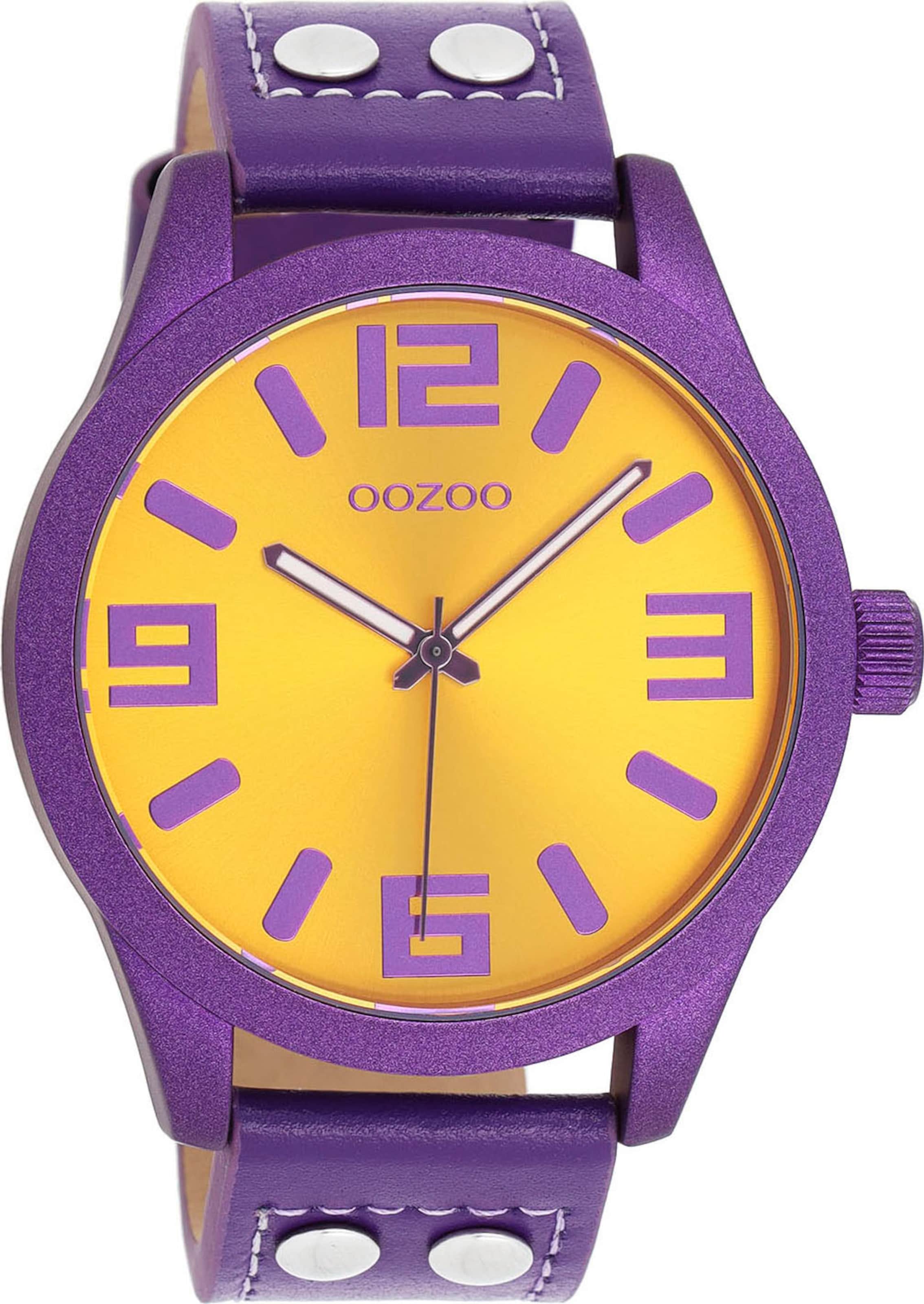 OOZOO Analog Watch in Purple: front