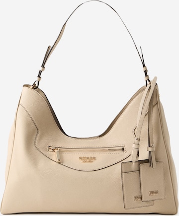 Sac bandoulière 'ANTONIA' GUESS en beige : devant
