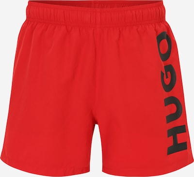 HUGO Red Shorts de bain 'ABAS' en rouge / noir, Vue avec produit