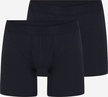 SCHIESSER Boxer shorts 'Authentic' in Blue: front