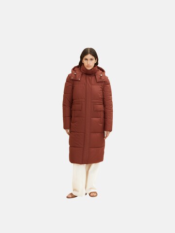 TOM TAILOR Winter Coat in Brown: front