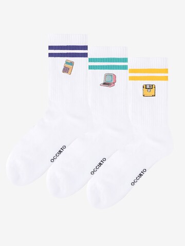 Occulto Athletic Socks 'Rio' in White