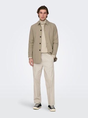 Manteau mi-saison 'GERRY' Only & Sons en gris