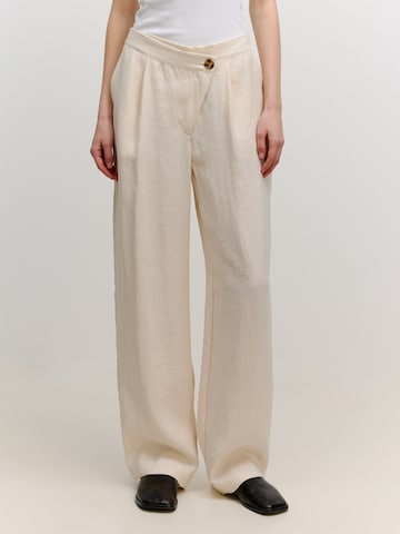 EDITED Zvonové kalhoty Kalhoty 'Nena' – béžová: přední strana