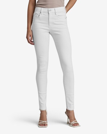 G-Star RAW Skinny Jeans in White: front
