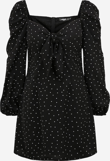 Missguided (Petite) Robe en noir / blanc, Vue avec produit