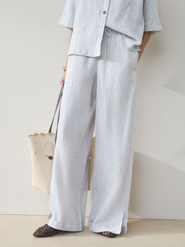 Wide Leg Pantalon Next en bleu : devant