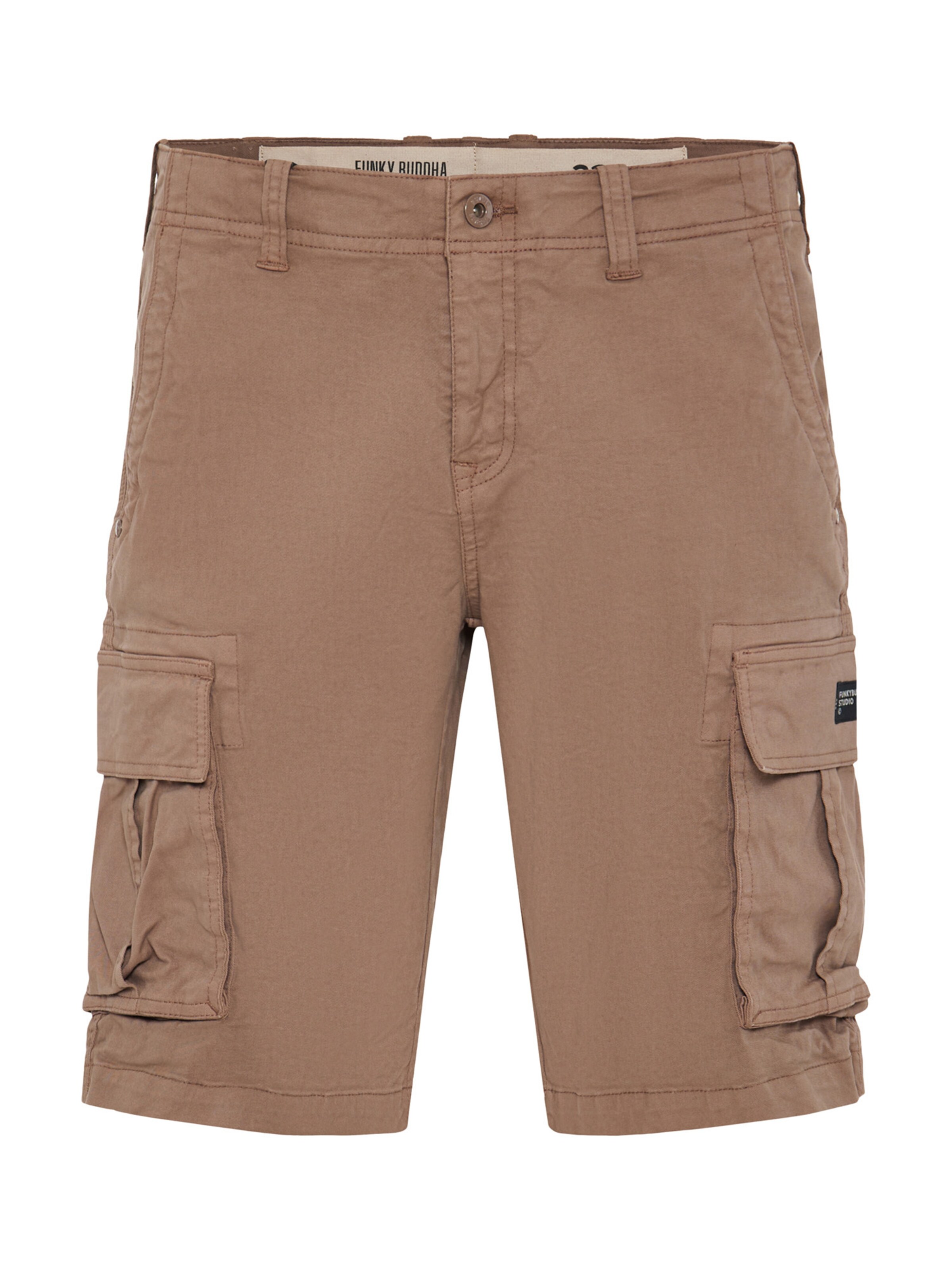 regular Pantaloni cargo di Funky Buddha in marrone: frontale