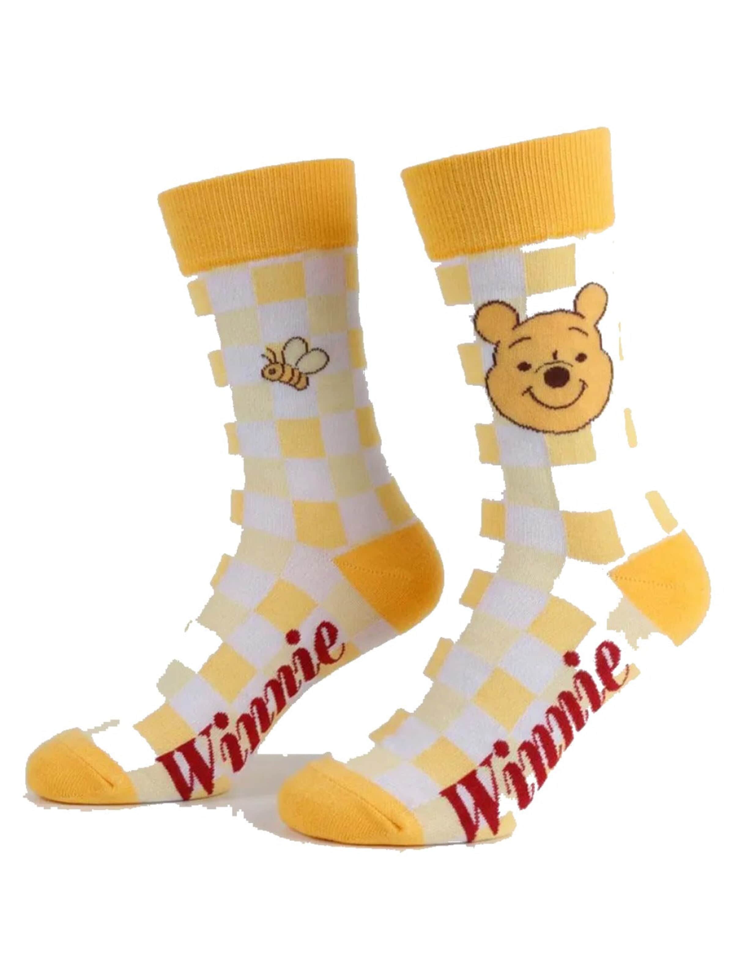 DISNEY Sokken 'Winnie the Pooh' in Geel