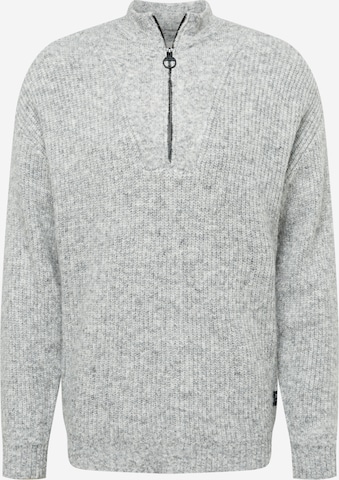 TOM TAILOR DENIM Sweater in Grey: front