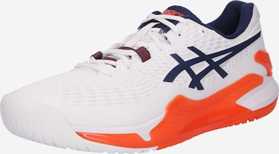 ASICS Athletic Shoes 'RESOLUTION 9' in marine blue / Orange / White, Item view