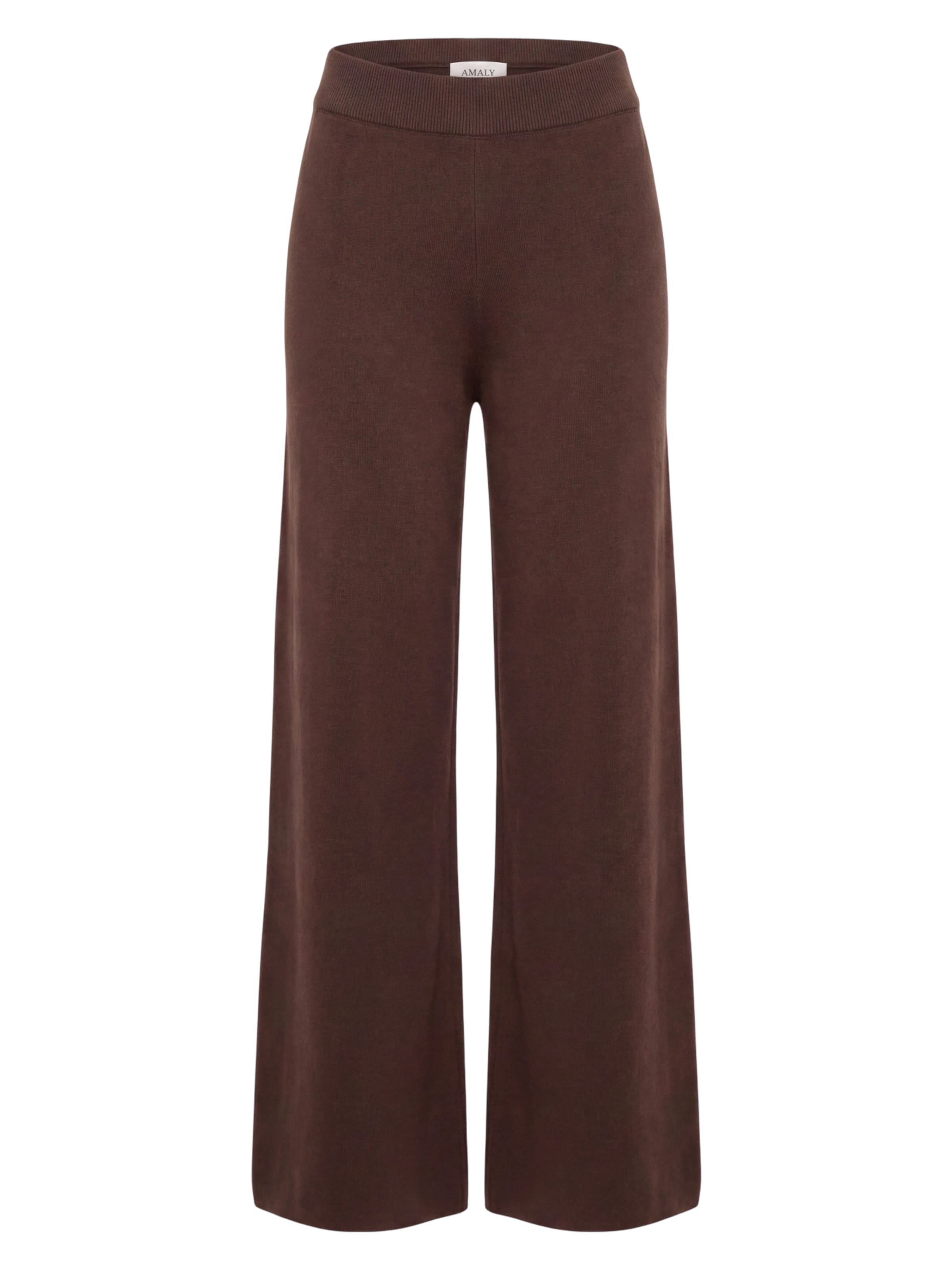 AMALY Wide leg Trousers in Brown: front