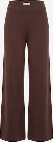 AMALY Wide leg Trousers in Brown: front