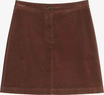 Marc O'Polo Rok in Bruin: voorkant